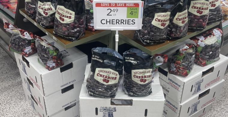 Secondary display as you walk into store up front of store